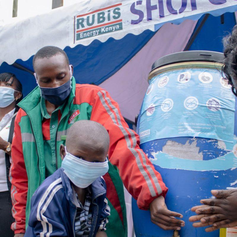 Rubis Energy Kenya partners with Shining Hope for Communities (SHOFCO) to provide hand washing stations in 6 major slums in Nairobi in the fight against covid 19