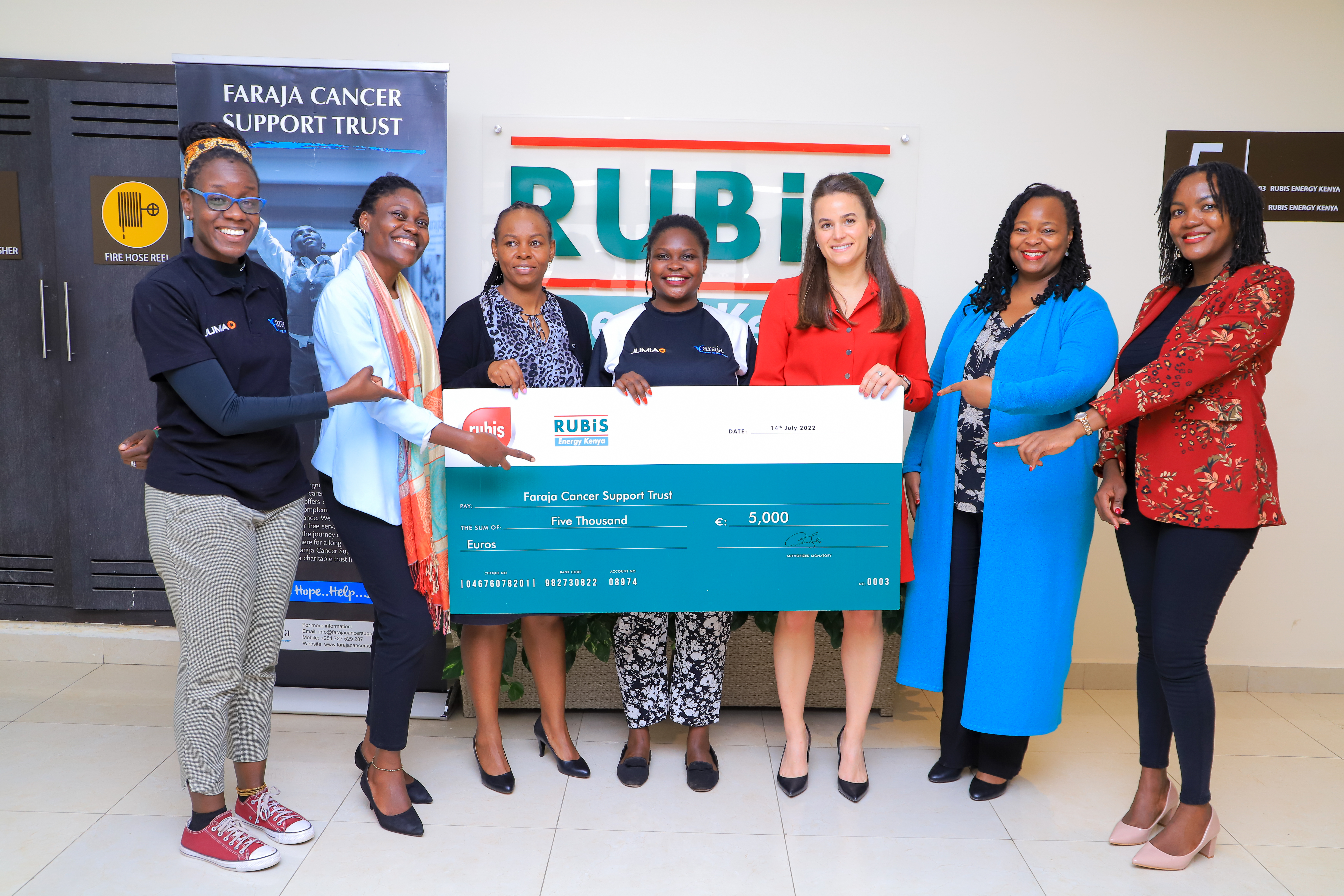 Rubis Energy Kenya awarding Faraja cancer trust €5000 for the Crafts4Cure program | CSR Rubis Kenya